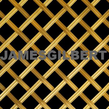 Handwoven Brass Decorative Grille with 5mm Reeded Wire and 13mm Diamond Aperture